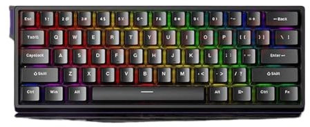 QPSJXN Custom 60% 68% Interruptor magnético Teclado de Juego con Disparo rápido de 8k Return RGB HotSwap(WIN60 HE Standard)