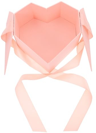 OATIPHO Herzförmige Schachtel Mit Deckel Aus Rosa Karton Blumenschachtel Für Valentinstag Schachteln Zum Verpacken Von Geschenken Hochzeitsgeschenke Romantische Geschenkverpackung