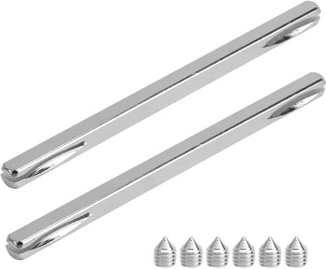 ZMDMAH Perni Quadrati in Ferro da 8 mm per Maniglie Delle Porte Zincati Quadrati per Manopole Perno Quadrato da 8 mm Maniglia per Porta Perno di Fissaggio per Porta in Acciaio Massiccio