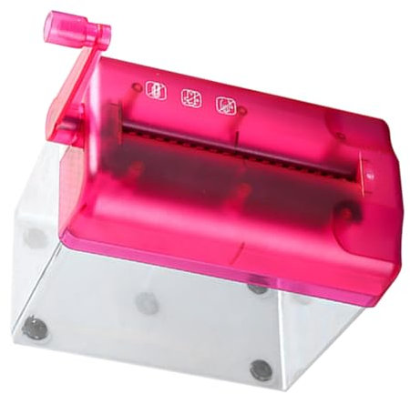 UTHCLO Manueller Kleiner Papierzerkleinerer Praktischer Desktop-aktenvernichter Für Zuhause Und Büro Handbetrieben Für Karten Mit Müllbehälter Einfach Zu Reinigen