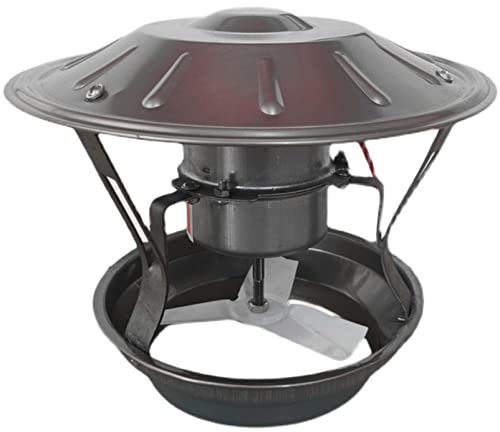 Extractor de Humos para Chimenea de 60 W, Extractor de Humos para Chimenea, soplador de Chimenea, Inductor de Tiro para Chimenea, Ventilador de Chimenea, B