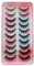 Künstliche Wimpern, natürliche Wimpern, Nerzwimpern, flauschige Wimpern, Nerzwimpern, Wimpernstreifen, die wie Extensions aussehen, 10 Paar