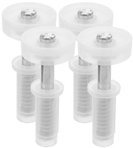 DIYEAH Kit de 4 Quincailleries pour Portes Pliantes Accordéon en Acier Inoxydable Charnières Solide Pivots Accessoires pour Placards et Armoires Installation Facile