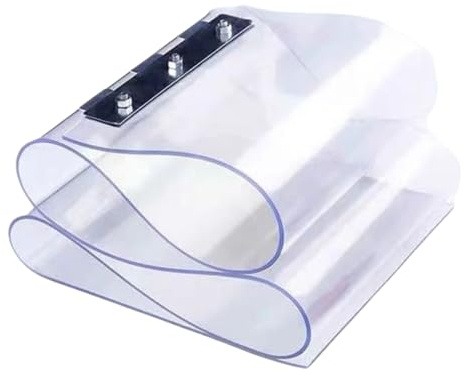 Peakjune Rideau De Porte en Bande De PVC,Rideau PVC Porte Pare-Vent Kit,Isolant Rideau De Porte Lanieres,RéSiste Au Jaunissement,pour Supermarché,Garages,Usines,EntrepôTs