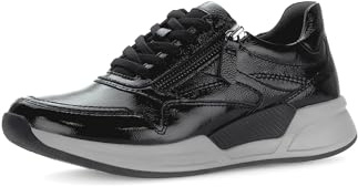 Gabor Damen Low-Top Sneaker, Frauen Sneaker,langlebig,leger,Pass-Form,Pflege-leicht,Plateau,qualitaet,Respira,robust,vegan,schwarz,42.5 EU / 8.5 UK