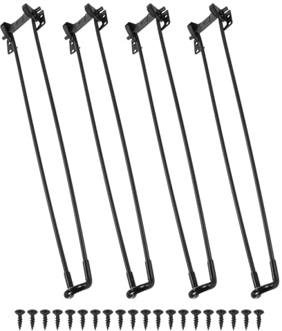 QUARKZMAN Tischbeine Klappbar 4 Stück 58 5cm 23 Metall Klapptischbeine Klappbare Tischbeine Für Möbel Heimwerkerprojekte Schwarz