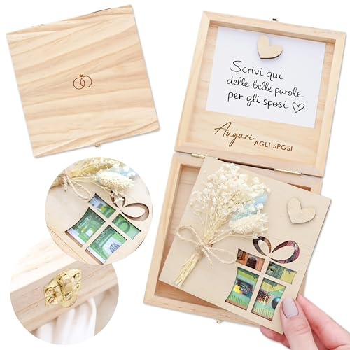 Joli Coon Regalo matrimonio matrimonio in cofanetto, Auguri agli sposi
