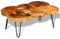 Festnight Couchtisch Sofatisch Kaffeetisch aus Sheesham-Massivholz 35cm Höhe Beistelltisch 6 Baumscheiben 90x60x35cm Holztisch
