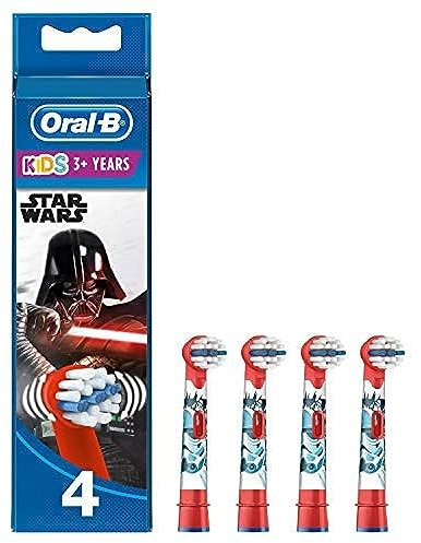 Oral-B Stages Star Wars Ersatz-Zahnbürstenköpfe, für elektrische Zahnbürste, geeignet für Kinder im Alter von 3–6 Jahren, 4 Stück