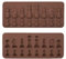 2 pcs Silicone Chocolat Moule International Formes D'échecs Gâteau Au Chocolat Gelée De Glace Fondant Moule Moule De Cuisson pour DIY Bonbons Gâteau Topper Décoration