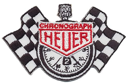 Heuer Chronograph Patch Aufnäher Bügelbild Motorsport Racing Team…