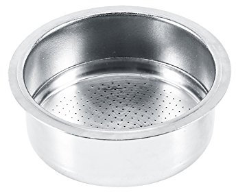 Cesta De Filtro De Café Colador De Cesta De Filtro No Presurizado De 2 Tazas De Café De Acero Inoxidable Para Gustino Siver
