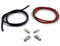 eXODA Capocorda 10 mm2 m6 4x set con 1m di cavo rosso e nero Sezione 10mm2