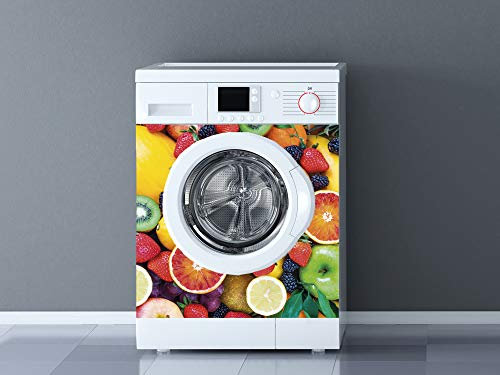 Vinilo para Lavadoras Frutas | Varias Medidas 70x70cm | Adhesivo Resistente y de Fácil Aplicación | Pegatina Adhesiva Decorativa de Diseño Profesional