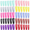 240 Pièces Faux Ongles Ballerine, Faux Ongles Extra-longs Acrylique en 10 Couleurs pour Femmes Filles Manucure et Nail Art DIY (12 Tailles)