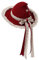 COSDREAMER Damen Hexenhut Wolle Strickmütze für Halloween Weihnachten Kostüm Party (Rot)