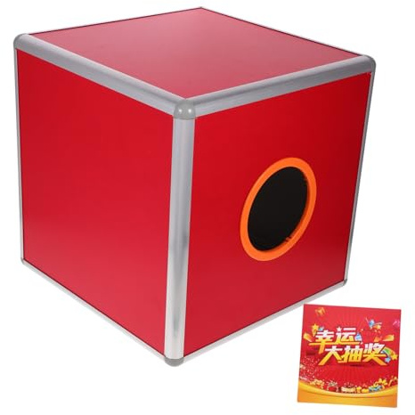 Losungsbox aus Aluminiumlegierung, Quadratisch, 1 Stück | Großes Fassungsvermögen, Unsichtbares Design, Multifunktionale Nutzung für Spenden und Verlosungen Zufällige Farbe