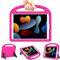 TrendGate Coque pour iPad 10,2 Pouces 2021/2020/2019 iPad 9e/8e/7e génération - Housse légère Antichoc pour Enfants iPad 10,2 Pouces avec poignée béquille, étui iPad 10.2 pour iPad 9/8/7 Gen - Rose