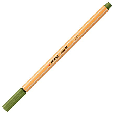 STABILO Fineliner - point 88 - Pack of 1 - Moss Green
