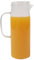 ORNAMI Glass Pitcher Drinking Juice Jug, Water Carafe with Lid, BPA-Free, 1.2L (Glass Lid)
