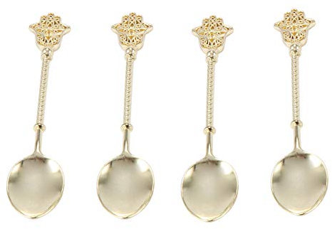 Wresetly Set di 4 utensili da cucina in lega d' vintage per caffè e gelato, in stile koeniglicher