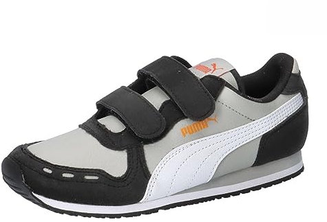 PUMA Unisex Kinder Cabana Racer Sl 20 V Ps Sneaker, Ash Gray Puma White Puma Black, 35 EU