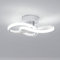 Toolight LED Deckenleuchte, 22W 2500LM Moderne Deckenlampe aus Aluminium, 25cm Kleine LED Leuchte für Flur Balkon Schlafzimmer Arbeitszimmer Wohnzimmer, 6500K Kaltweiß, Weiß