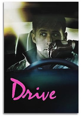 VZRSQZK Drive-Filmposter, dekoratives Gemälde, Leinwand-Wandposter und Kunstdruck, modernes Familienschlafzimmer-Dekor-Poster, 20 x 30 cm