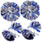 NAMOARLY 6St Hand Folien-Pompoms-Armband Zubehör für die Anfeuerungsmannschaft attraction attraktion dekorative Pompons Cheerleader-Pompons Metall Requisiten Handblumen Strauß Bommel