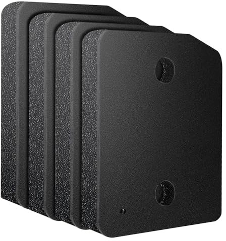 4 filtros para secadora Miele T1, para secadora Miele T1, filtro de base, filtro de esponja para una mayor vida útil de la secadora (207 mm x 157 mm x 30 mm)