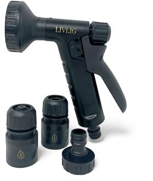 LIVLIG - PureCycle Gartenbewässerungs-Set - 1/2 Zoll Gießbrause mit 75% Recyclinganteil, zur Bewässerung von Beeten und Topfpflanzen