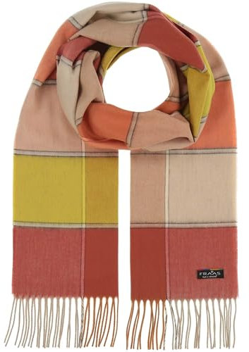 FRAAS Cashmink Schal 35 x 200 cm - Weicher als Kaschmir - Made in Germany - Block-Karo Schal für Damen - Perfekt für Herbst und Winter Spice Route