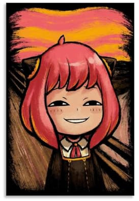 MNABSO Spy X Family Anime Role Anya Forger Fanart Poster Dekorative Malerei Leinwand Wandkunst Wohnzimmer Poster Schlafzimmer Malerei 12x18inch(30x45cm)