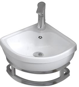 JOSIAHCQ Mueble Baño con Lavabo Conjunto Muebles de Baño Suspendido Lavabo Pequeño Lavabo de Esquina for Baño con Grifo para Espacios Pequeños(26cm/10.23in)