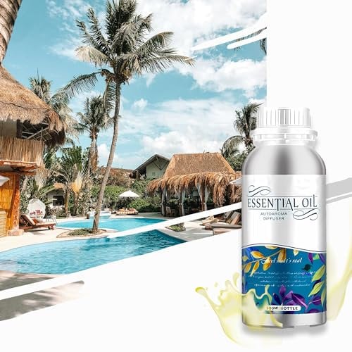 ALMA® Huile Essentielle Shangri-La - Parfum Envoûtant de Potpourri et Encens avec Notes de Jasmin et Musc - Recharge d'Aromathérapie 500 mL