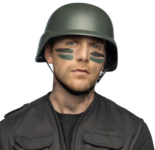 Boland - Helm Army, Militärhelm, Kopfbedeckung für Kostüm, Zubehör für Faschingskostüme, Karneval, Mottoparty