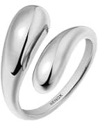 XENOX® Duo Drop Ring - Damen Ring aus hochwertigem Edelstahl, 100% Wasserfest | X2670/54