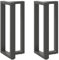 vidaXL Bartischbeine T-Form 2 Stk. Anthrazit 40x35x(90-91) cm Stahl, Tischbein, Tischbein Metall, Esstischbein, Möbelbein, Schreibtischbein