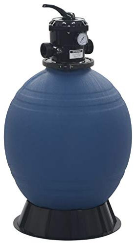 ShGaxin Pool-Sandfilter mit 6-Wege-Ventil, Sandfilteranlage Pool, Poolpumpe, Poolfilter, Sandfilter, Sandfilterpumpe Für Pool, Pool Filtersand, Filterkessel Blau 560 mm