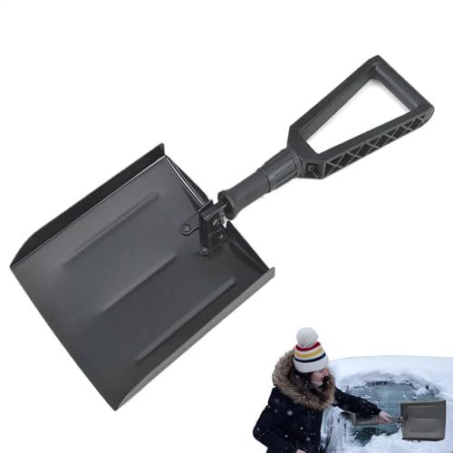 Foldable Snow Shovel, Snow Shovel for Driveway - Portable Snow Shovel, Ergonomic, Robust Multi-Purpose Shovel for Snow Removal, Multifunctional, Robust Camping Shovel with Carry Bags
