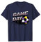 Maglia da calcio Splatter viola e oro Pallone da calcio Maglietta
