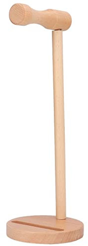 KJAOYU Kopfhörerständer aus Holz, Abnehmbarer Headset-Ständer aus Buche für den Heim-, Büro- und Studiogebrauch, ergonomisches Design für sichere und stilvolle Aufbewahrung von
