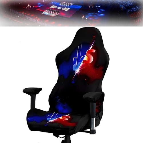 Tedkoo Housses de Chaise de Gaming, Housse de Fauteuil en Polyester élastique pour Le Bureau, l'ordinateur, Le Jeu(Gaming Motif A)