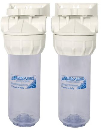 Euroacque filtro in plastica per 2 cartucce da 10 pollici 1 mod. Duplex