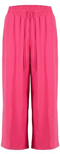 ROADSIGN australia Damen Culotte leichte Sommerhose mit elastischem Bund pink | XL