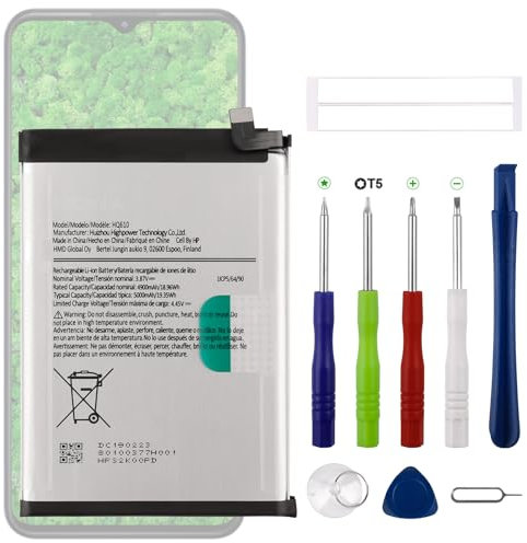 Swark Neu HQ610 Akku Ersatz Kompatibel mit Nokia G42 5G TA-1581/ G400 5G TA-1448,T A-1476, TA-1530, N1530DL Ersatzbatterie mit aktualisiertem Reparaturwerkzeugsatz