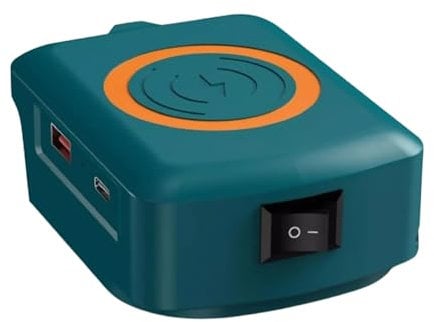 Wireless Charger Adapter with USB Charging Socket for Makita 18v Lithium-ion Battery