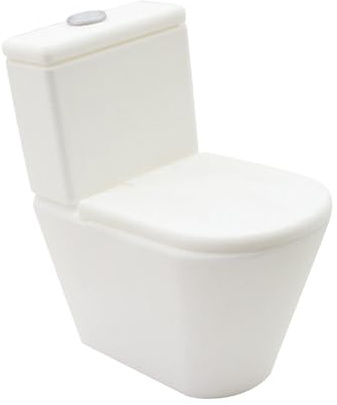 Sharplace Puppenhaus Miniatur Toilette Dusche Zimmer 1:12 Puppenhaus Dekorative Badezimmer Möbel Modell Lustiges Geschenk Spielzeug, Toilette
