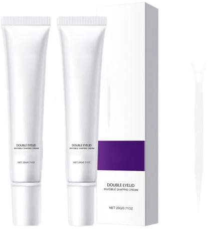 Langanhaltende, unsichtbare Doppellid-Stylingcreme, wasserfest und natürlich, für Frauen geeignet