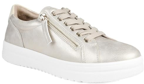 Pavers Wide Womens Wide Fit Zip & Lace Platform Trainers | Autumn Winter Collection | Lace Up Trainer | Lace Up